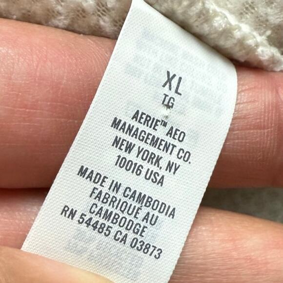 Aerie White Sherpa Fleece Half Zip Pullover - Size XL white - Picture 8 of 9